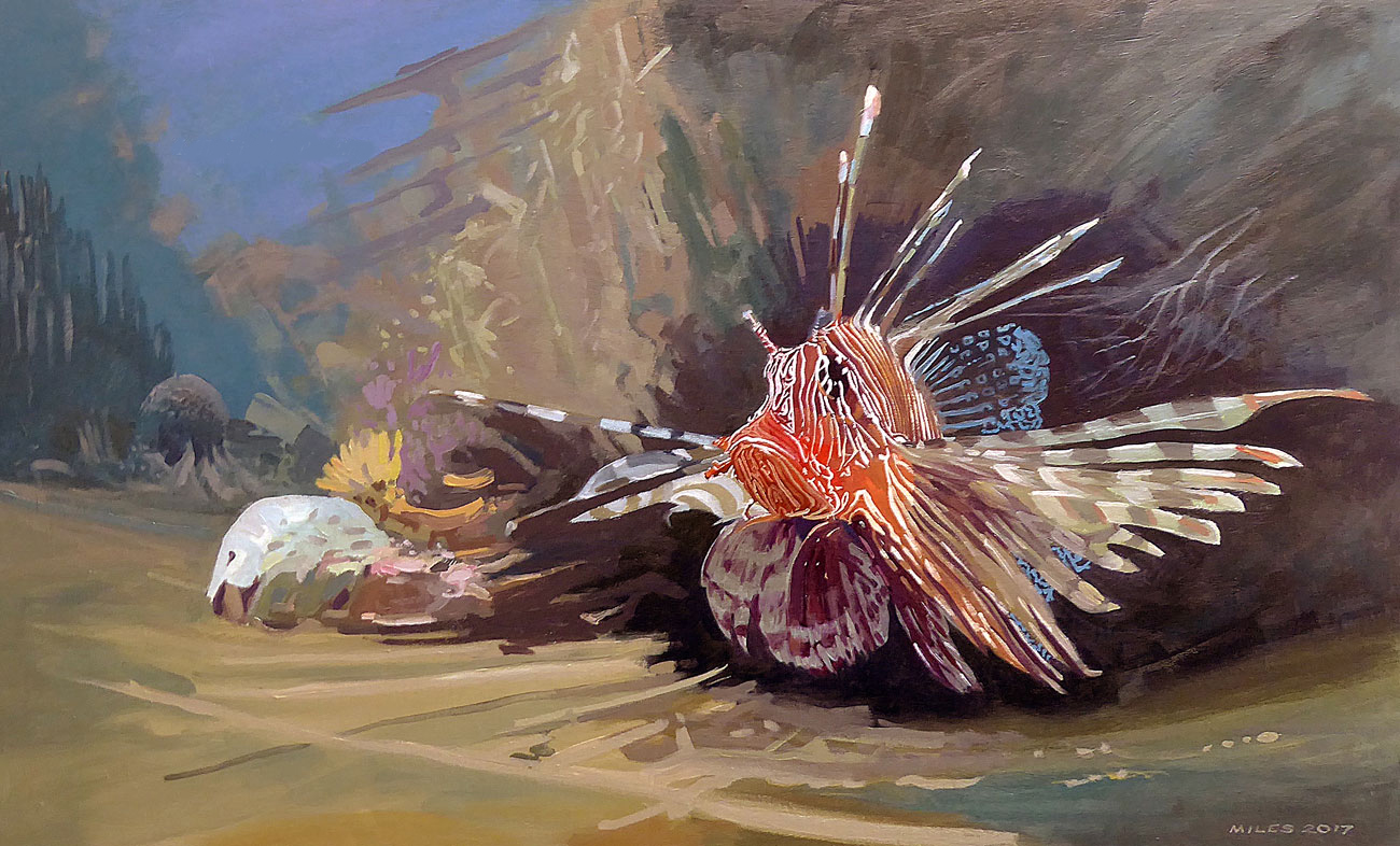 Underwater-Painting-Gerry-Miles.-Lionfish.jpg
